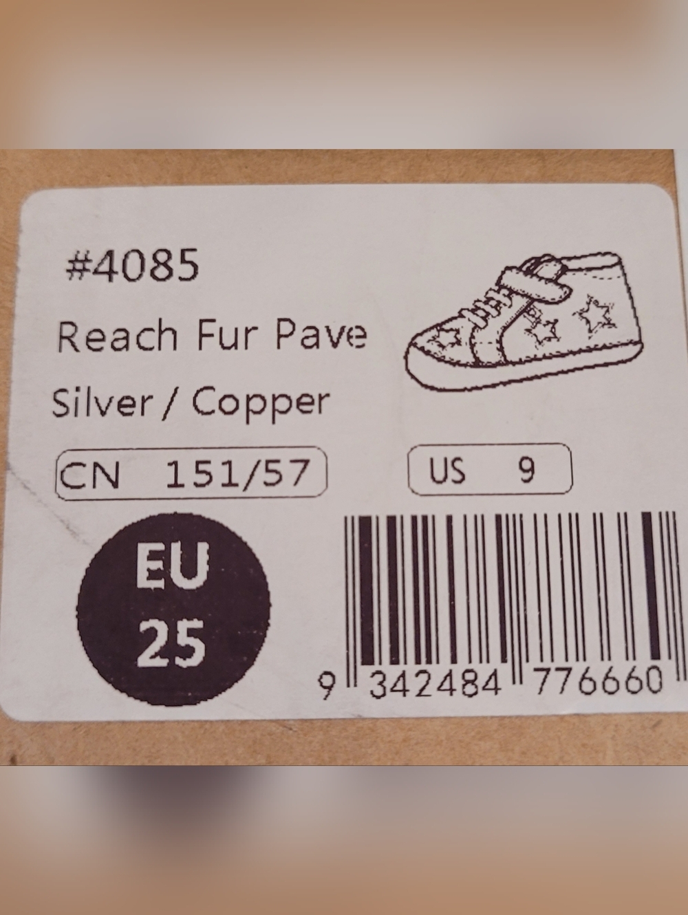 Old Soles Peach Faux Fur Pave Silver Sneakers - Picture 5 of 6